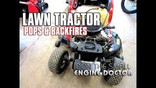 Fixing A Lawn Tractor That Pops & Backfires