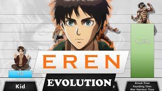 Attack On Titan Eren Yeager Power Levels Evolution