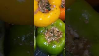 Palestinian Stuffed Bell Peppers 🫑  فلفل محشي فلسطيني