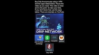 Buy Drip or Any Crypto Anonymously VPN LocalCoinSwap ChangeNow MetaMask & Cash App