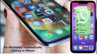 How to Fix WhatsApp Crashing Automatic Closing in iPhone