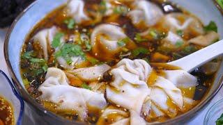 Easy Hot and Sour Wonton Soup 酸汤馄饨