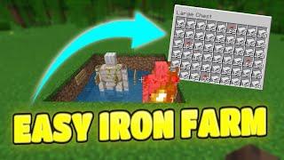 EASIEST Iron Farm Tutorial 1.21+