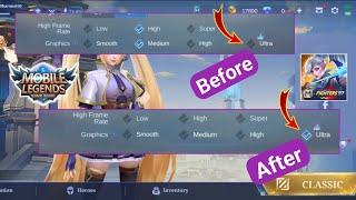 How to Get ULTRA REFRESH RATE Settings in Mobile Legends New 2024