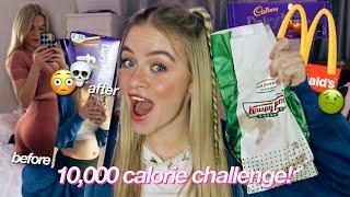 10000 CALORIE CHALLENGE GIRL vs FOOD *massive cheat day*