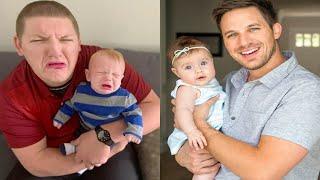 What Happens when Baby Play With Daddy -  Funny Baby Daddy Moments  - Funny Pets Moments