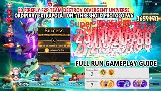 E0 Firefly Destroy Divergent Universe Ordinary Extrapolation  Threshold Protocol V6  Full Guide