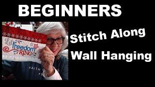 Beginners Machine Embroidered Wall Hanging Easy Step-by-step Tutorial -   Designs by Juju Part 1