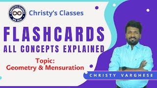 GEOMETRY & MENSURATION  All Concepts  Formula  FLASHCARD UPSC CSAT  CSIR NET  Christy Varghese