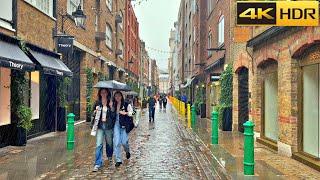 ▶️ 5 Hours of London Rain ️ London Rain Walk Compilation  Best Collection 4K HDR