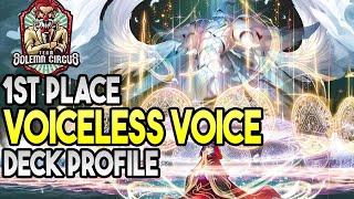 Yu-Gi-Oh 1st Place Voiceless Voice Deck Profile September 2024