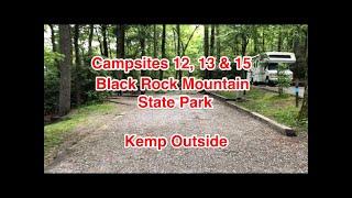 Black Rock Mountain State Park Campsites 12 13 & 15  Camping in Georgia  Campsite Reviews