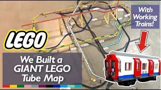 We Built a TUBE MAP out of LEGO With Working Trains