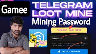 Gamee Telegram App mining Start Password Gamee Mining code Gamee mining password kaise lagain