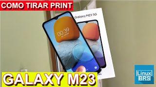 Samsung Galaxy M23 5G - como tirar print ou capturar tela - rápido e fácil