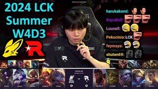 FOX vs KT - Game 1 2 3  2024 LCK Summer Week 4 Day 3  Twitch VOD with Chat