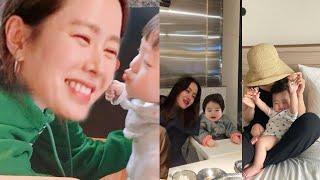 Son Ye-jin was so Amused with Baby Alkongs Cute Reaction upon receiving a gift