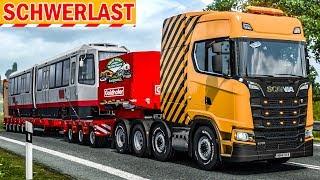 Straßenbahn auf dem LKW - Spezialtransport  ETS 2 Schwerlast deutsch #18