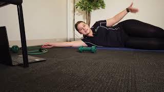 Pelvic curl and side lying pilates with Brooke