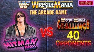 WWF WrestleMania The Arcade Game Royal Rumble Edition. Bret Hart vs. 40 Opponents CPU