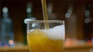 Bokeh shot of pouring fresh beer with foam into drink pint glass  Indian Stock Footage  Knot9