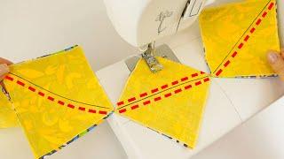 Don’t throw away the fabric scraps 3 Sewing Tips to sew scraps of fabric into a beautiful pattern