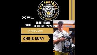 Interview with XFL Draft 2023 Prospect TE FB Christopher Bury