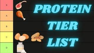 My Protein Sources Tier List