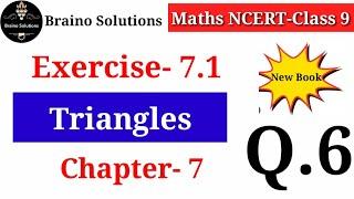 Triangles - Class 9 I Exercise 7.1 I Q.6 I Chapter 7 I Maths