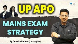 UP APO Mains Exam Strategy  Tansukh Paliwal  Linking laws