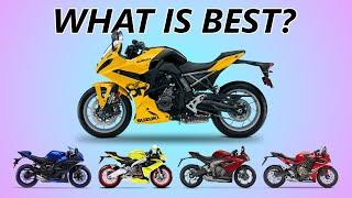 Suzuki GSX-8R vs ALL COMPETITION R7 CBR650R Daytona 660 RS660