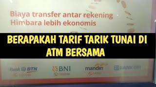 Besaran Tarif Tarik Tunai di ATM Bersama 2022