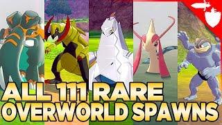 All 111 Rare Overworld Spawns in Pokemon Sword and Shield