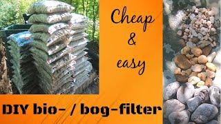 DIY bio filter  bog filter  with plants