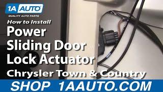 How to Replace Door Lock Actuator 01-07 Chrysler Town & Country