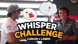 The Whisper Challenge ft Carlos Sainz and Lando Norris