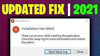 Discord Installation Has Failed - How to fix 2021