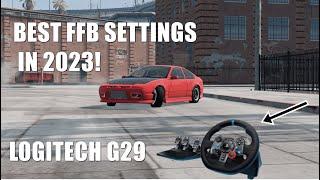 BEST Force Feedback Settings for Beamng in 2023 Logitech G29 WORKS FOR ALL STEERING WHEELS