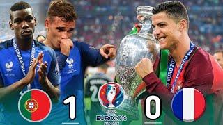 PORTUGAL 1-0 FRANCE FINAL -EURO 2016 CRAZY MATCH  Extended Highlights Goals HD