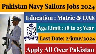 Pak Navy Jobs 2024 Online Apply  Pak Navy Ma Apply Kaise Kare 2024 @JobQuestHub