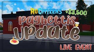 RoCitizens Paghettis Reopening Live Event & Quest