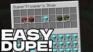 Minecrafts *NEW* Chest Shop Dupe Method 2024