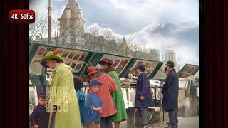 Paris in Spring 1922  Footage Restored to Life Colour & Sound
