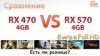 Radeon RX 470 4GB vs Radeon RX 570 4GB спортивное сравнение еще вчера массовых видеокарт