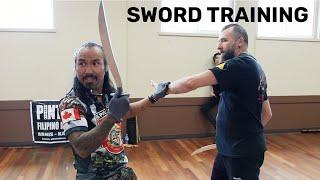 Filipino Martial Arts Sword Training With Pintados