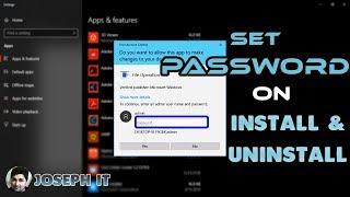 Set password to Install Uninstall Make os changes  Better Windows Security