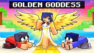 Playing as a GOLDEN GODDESS in Minecraft