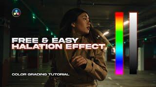 How to Create a Free Halation Effect in DaVinci Resolve