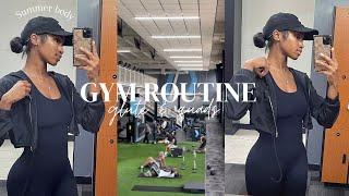 COME TO THE GYM W ME  Glute + Quad Routine  ft. Protein supplements