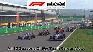 F1 2020 - All 10 Seasons of My Team Career Mode